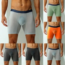 11) Stylish Men's Underpants Middle Waist Boxer Shorts Comfortable and Sexy