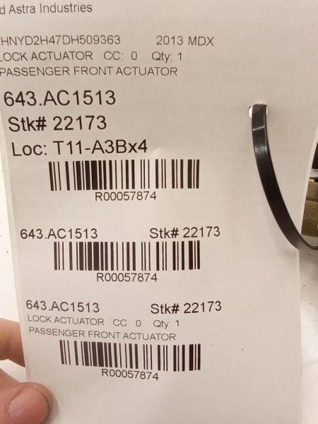 Acutador delantero para pasajeros Acura MDX 2011 2012 2013 OEM USADO PROBADO Foto 4 de 4