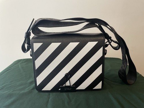 Off White Diag Binder Clip Crossbody Bag Excellent Condition Authentic Designer