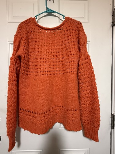 Free People Damen Crashing Waves Pullover Strick Langarm Pulli Small - Bild 2 von 5