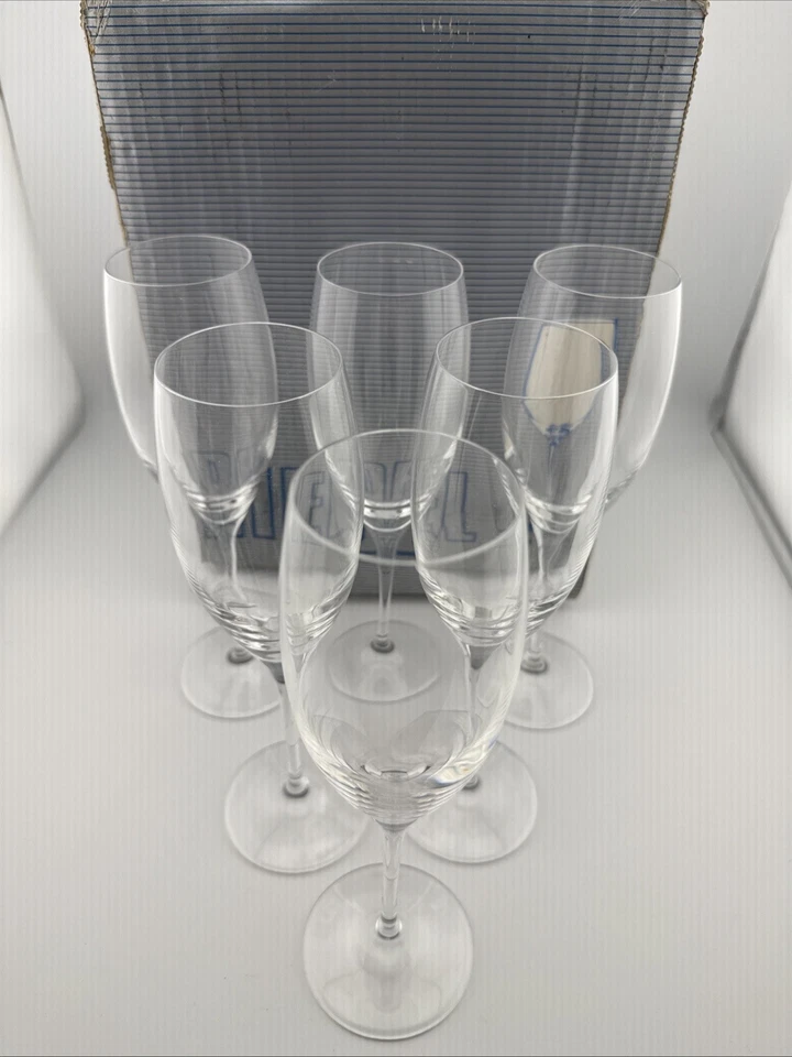 6 RIEDEL 416/48 Vinum Prestige Cuvee Glasses 218mm 2001 Made in Austria With Box - Image 2 of 4