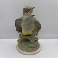 Boehm Porcelain Bird Sculpture #458 "BABY CRESTED FLYCATCHER" made in USA
