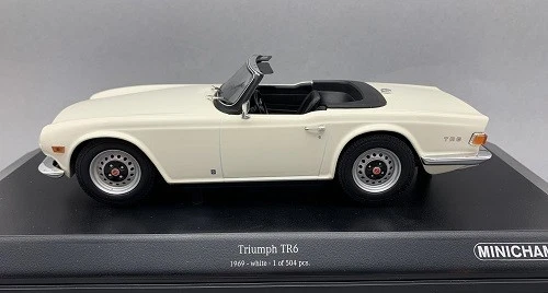 Triumph TR6 weiß Limitiert 504 Stück Maßstab 1:18 Minichamps OVP NEU - Bild 3 von 4