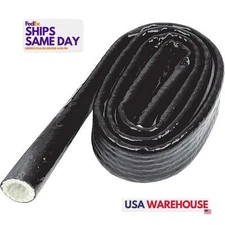 Allstar ALL34292, One Heat Sleeve 1/2in x 3ft Black Silicone Performance Parts