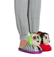 NEW Ground Up Beetle Juice Lydia Deetz Plush Character Slippers Women 11/12