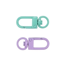 Quluxe 20 Pcs Colorful Metal Lobster Claw Clasps Swivel Lanyards Trigger Snap...