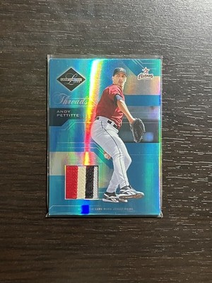 ANDY PETTITTE 2005 Leaf Limited Threads 4-Color JERSEY PRIME PATCH /50 Card #103
