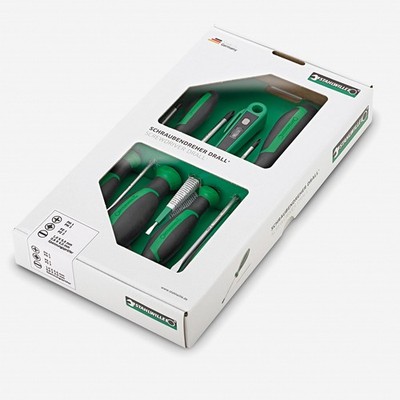 Stahlwille 4698 DRALL+ Phillips and Slotted Screwdriver Set, 7 Pieces