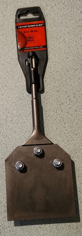 4" Wide Thinset Removal Bit SDS-PLUS 4"x10"