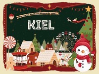 Holzschild 30X40 Cm WeihnachtsgrüßE Aus Kiel Weihnachten Fest Deko Geschenk Holz