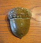 Vintage Frankoma  Pottery #190 Acorn Nut Wall Pocket, Prairie Green/Brown