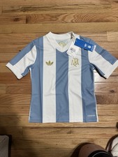 Argentina 50th Anniversary Soccer Youth Jersey Size XS  JL9545 Authentic Kids