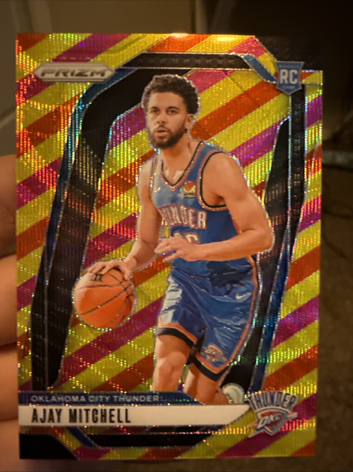 2024-25 Panini Prizm - Ajay Mitchell #226 Multi Wave Prizm /88 (RC)