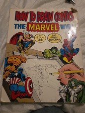 HOW TO DRAW COMICS THE MARVEL WAY by Stan Lee and John Buscema 1978 hardcover 