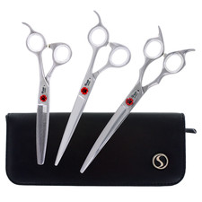New Sensei Shears Pup 8" Grooming Trio Set - Right Hand
