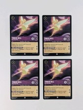 Disney Lorcana Tinker Bell Peter Pan's Ally x4 MINT Set First Chapter 58/204 TCG