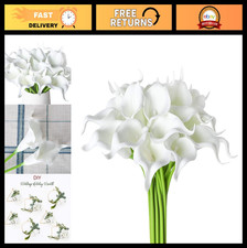 20Pcs Real Touch Calla Lily Flowers - DIY Wedding Bouquet, Party, Home Decor - P
