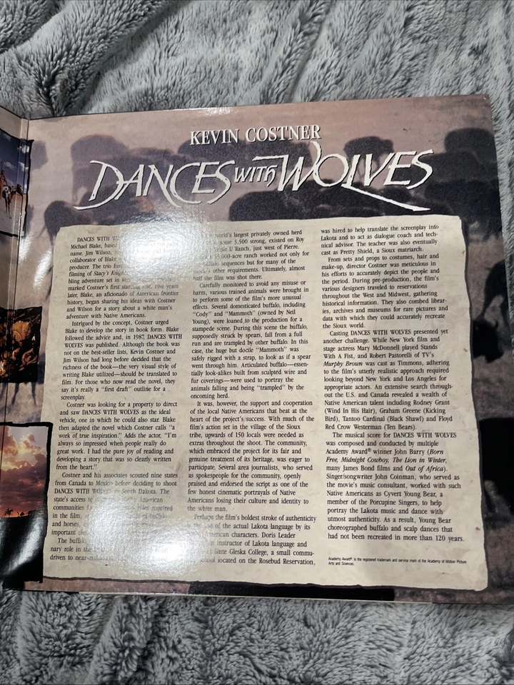Dances with Wolves Laserdisc 1991 Widescreen Extended Play - Image 2 of 4