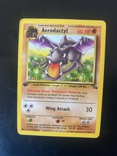 Aerodactyl 16/62 1st Edition Pokemon TCG Fossil Non-Holo Rare -LP on eBay