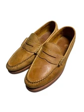Allen Edmonds Sedona Leather Penny Loafers Size 11D Vibram Sole Tan Brown