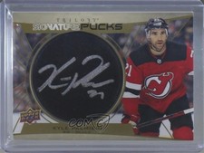 2020-21 Upper Deck Trilogy Signature Pucks Kyle Palmieri #SP-KP Auto 1u6