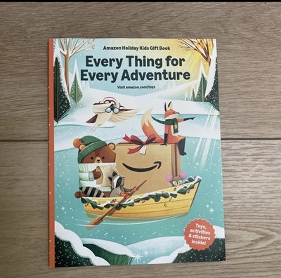2025 Amazon Holiday Kids Gift Book Toys Catalog has Stickers and Wishlist