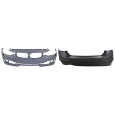 Front Rear Bumper Covers Set For 2012-2015 BMW 328i Base Sedan