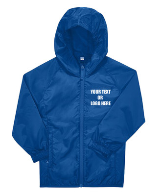 Personalised Custom B&C Reset Windbreaker Hoodie Raglan Sleeves Kids Gift B511B