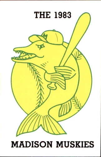 1983 Madison Muskies Fritsch #32 Team Logo Checklist - NM Baseball Card