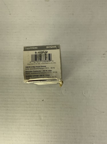 Lutron Skylark S-103P-IV IVORY 3-Way 1000W Preset Dimmer Light Switch slide wall - Picture 2 of 3