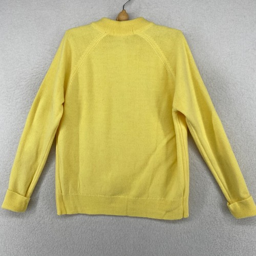 ST.MICHAEL Sweater Kids 7-8 Courtelle Crew Neck Jumper Pullover Butter Yellow - Picture 2 of 11