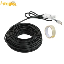 140 Feet Heat Tape Easy To Install 8W/FT 120V Heat Cable Roof Snow De-icing Kit