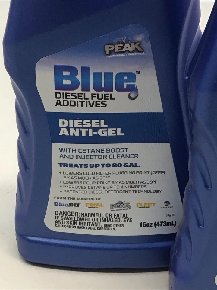 Peak Blue BDDAG16 Diesel Anti-Gel con Limpiador Inyector Cetene Boost Paquete de 2 16 OZ Foto 4 de 4