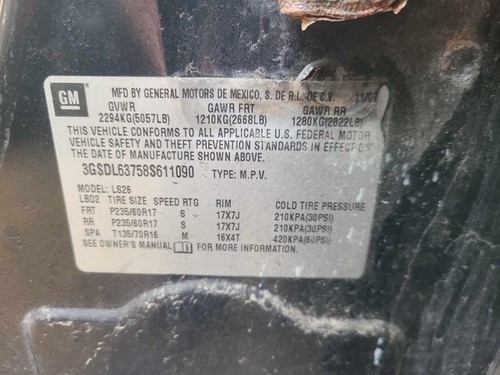 08 09 10 SATURN VUE BCM BODY CONTROL MODULE Brain Box 3.6L AWD OEM - Picture 7 of 24