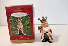 Hallmark keepsake Christmas ornament dad king handcrafted date 2000 Robert Chad