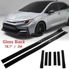 For Toyota Corolla 2010-2023 Side Skirt Extension Splitter Rocker Panel Gloss