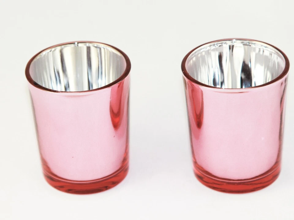 20 Rose Gold Glass Tealight Votive Candle Holder Wedding Party Table Event Decor - Image 4 of 4