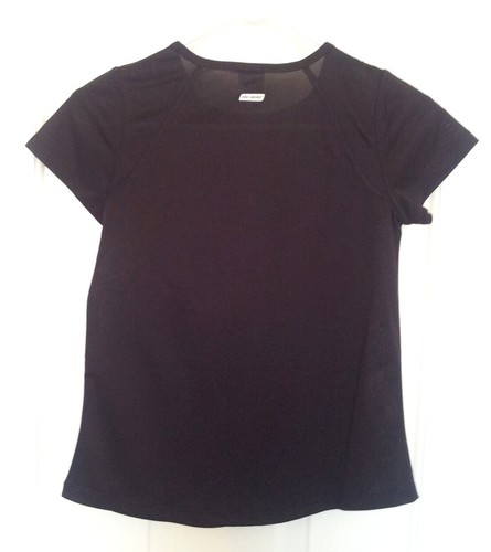 Black Dance Gymnastics Tee Shirt Girls Size S-L Loose Fit Solid Short Sleeves - Picture 18 of 24