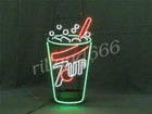 7up Drink Cup Neon Sign Light Glass Bar Shop Garage Artwork 8"x16"