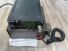 ICOM IC-3200A Dual Band FM Transceiver W/MICROPHONE BASE COM 10 AMP, Works Good!