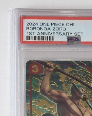 PSA 10 Roronoa Zoro OP01-025 1st Anniversary Set Promo ONE PSA 10 Roronoa Zoro OP01-025 1st Anniversary Set Promo ONE