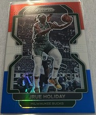 2021-22 Prizm Basketball Jrue Holiday Milwaukee Bucks Red White Blue Prizm #8