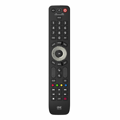 ONE FOR ALL Evolve 2 Universalfernbedienung schwarz für Smart TV