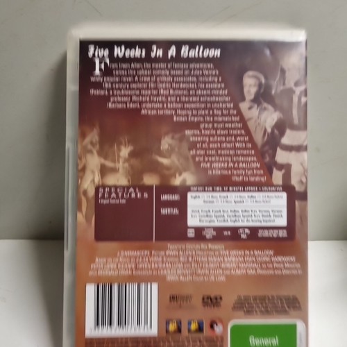 Cinco semanas en globo (DVD, 1962) Región 4 en muy buena condición - Imagen 2 de 4