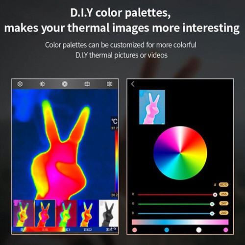 Guide Mobir Air Thermal Imaging Camera 25Hz Imager Pipeline Repair IOS Silvery - Picture 6 of 15