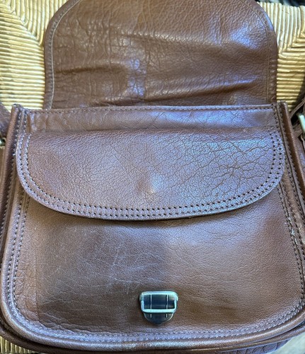 Leather Shoulder BAG BoHo Hippie Crossbody Messenger Saddle - Picture 4 of 24