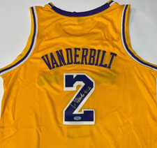 JARRED VANDERBILT LA LAKERS SIGNED CUSTOM JERSEY YELLOW HOME PSA ITP CERT