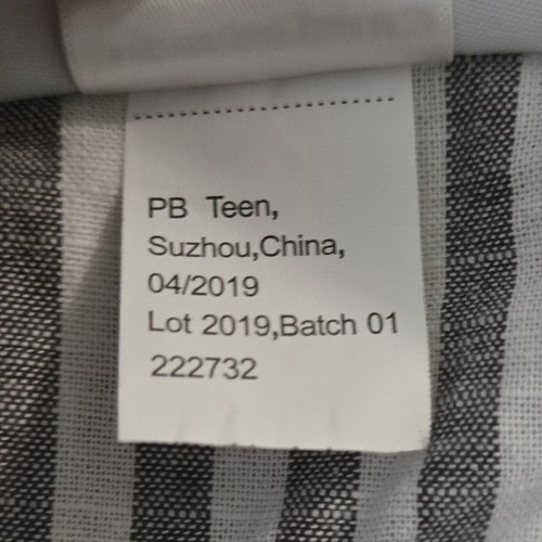 HUGE 7 PC Pottery Barn Teen Emily & Meritt Ruffle Stripe Duvet Full/Queen SET - Picture 18 of 20