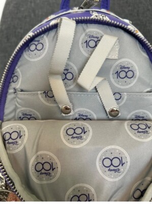 Disney Parks Loungfly 100th Mickey Platinum Purple Backpack  display picture 2