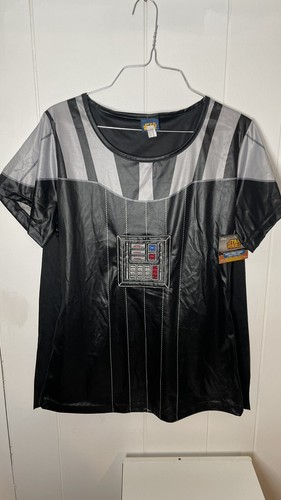 Nuova camicia Disney donna grande/XL Star Wars Darth Vader con mantello staccabile - Foto 2 di 6